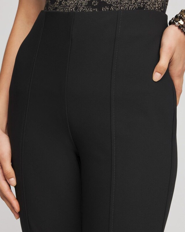 So Slimming  Stretch Flare Pants - image 4